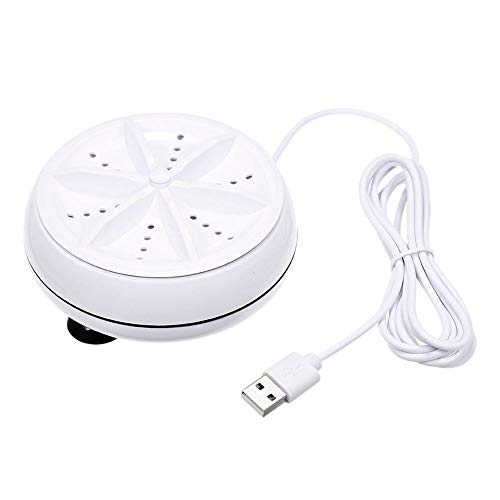 Mini Maquina Lava Roupas Lavadoura USB Panos no Balde Portatil Rotativo