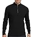 Imagen de DAFENP Jersey Hombre Invierno Cuello Alto con Cremallera Suéter Punto Manga Larga Cálido Trabajo Pullover FS6783M-Black-XL
