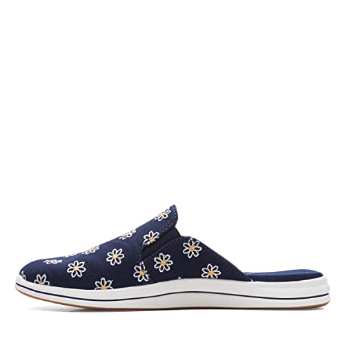 Clarks Breeze Shore Mule, Navy Floral, 9 Medium #TOP7