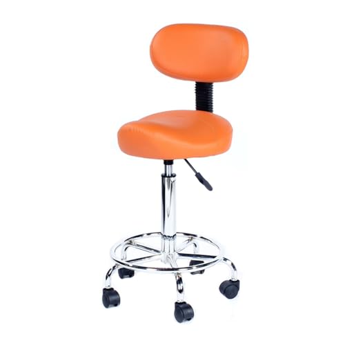 Saddle Stool,Rotating Chair with Liftable Backrest,Ergonomic Salon Chair,for Home Office