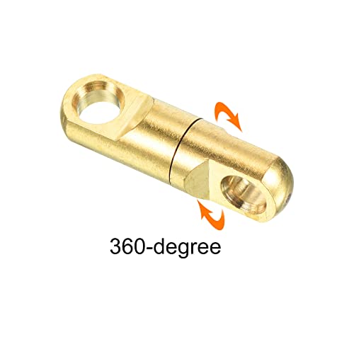 PATIKIL Fishing Heavy Swivel, 10Pcs 485lb Copper Bearing Wind on Terminal Tackle for Big Game Fishing Golden - Image 4