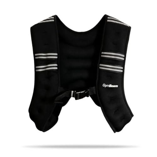 GymBeam Gilet Zavorrato, Giubbotto Zavorrato per Aumentare il Carico e l'Intensità dell'Allenamento, Perfetto per Rafforzamento, Corsa, Cardio, HIIT, Larghezza 45cm, Lunghezza 58cm (3 kg)