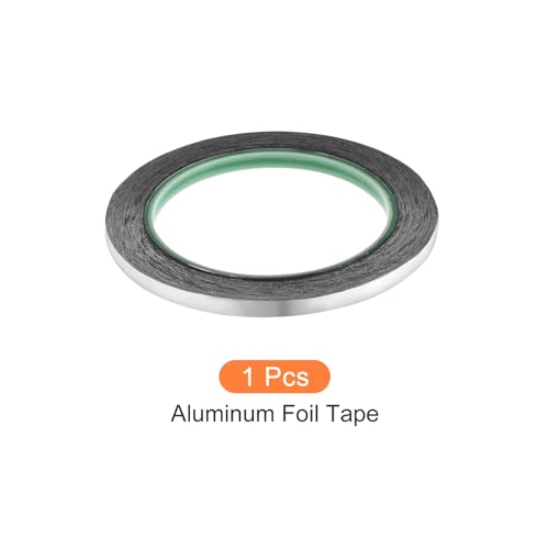 Image of Aluminum Foil Tape Adhesive Metal Tape, [for Sealing Patching Hot Cold HVAC, Duct, Pipe Insulation] - 1 /4inch /66ft /2.4 Mil