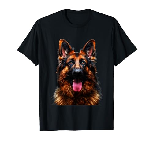 Perro pastor saca la lengua I Cool dog tongue Camiseta