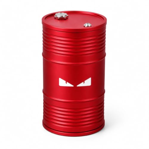 Image of Car Ashtray with Lid Smell Proof Ash Tray, Portable ashtray for car cup holder (Red, Angry Eyes)