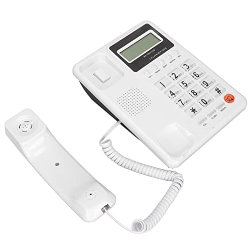 Teléfono de escritorio con cable e identificador de llamadas, el regalo ideal para abuelos