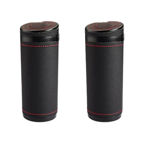 Cwmiibili 2X Tissue Box General Auto Round Paper Tube Safety Broken Window Tissue Cup Car Home Paper Tube Black