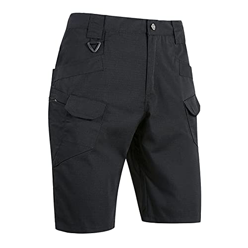 Bermuda Cargo relajada para hombre negro miniatura 1
