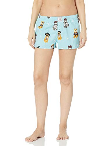 PJ Salvage Women's Loungewear Flannels Short, Aqua, L