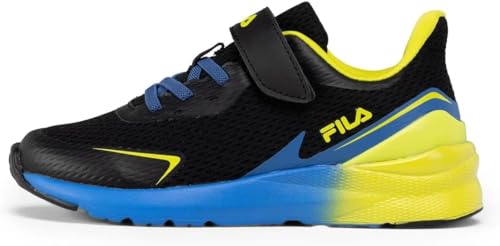 FILA Crusher Teens, Zapatillas Unisex niños, Black Vallarta Blue, 39 EU