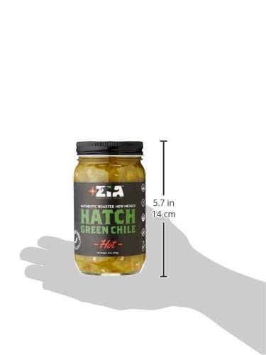Original New Mexico Hatch Green Chile By Zia Green Chile Company - Delicious Flame-Roasted, Peeled & Diced Southwestern Certified Green Peppers For Salsas, Stews & More, Vegan & Gluten-Free - 16Oz #TOP4