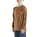 Carhartt Boys' Longsleeve Logo Sleeve Pocket T-Shirt, Carhartt Brown, 5