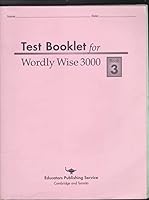 Wordly Wise 3000 Test Booklet, Book 3 Grade 6 0838883338 Book Cover