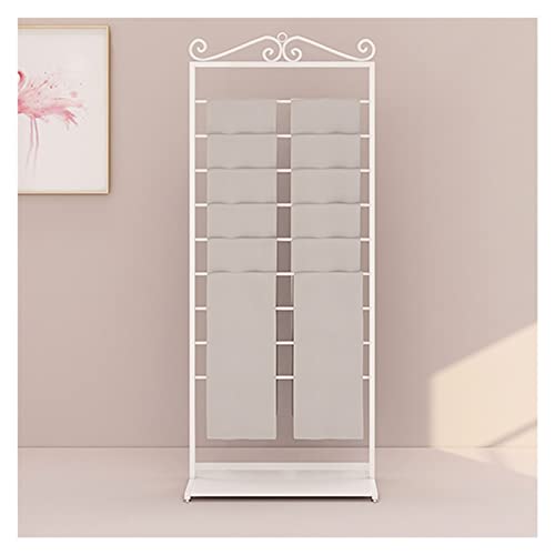 Soporte vertical de metal resistente de 9 capas para bufandas, cintas de seda, toallas de papel y chales, diseño que ahorra espacio, 90 cm de longitud