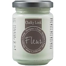 Fleur Chalky Look Paint - Titanium White, 4.4 oz jar