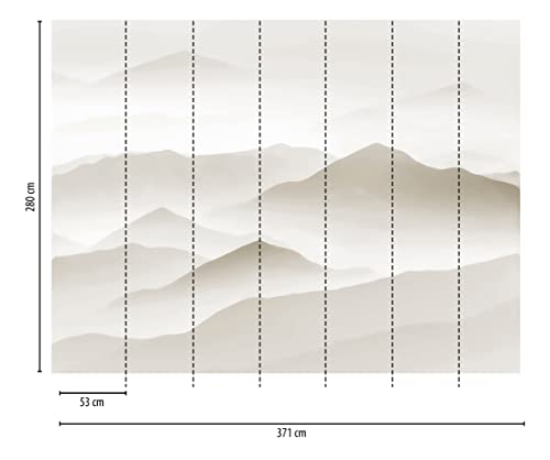 Livingwalls Wtd 383081 - Carta Da Parati Fotografica Per Cameretta Bambini, Motivo Montagne, In Tessuto Non Tessuto, 3,71 X 2,80 M, Made In Germany - 5