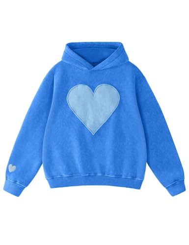 Amazon.com: FAIABLE Hoodies for Women Heart Patch Couples Hoodies