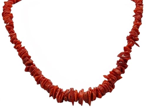 Essendo una Collana Realizzata con corallo Naturale, piccole differenze nelle scaglie sono naturali a garanzia di un prodotto Unico ed Autentico