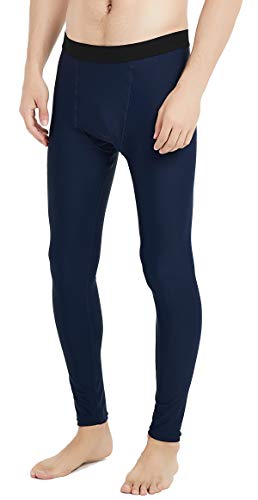 Upf 50+ Men's Surfing Leggings Sun Protection High-Waist Tummy Control Swimming Pants(6006Navy-Xl) #TOP1