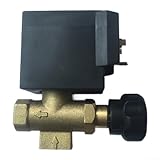 ZiStarlilife Válvula solenoide de vapor de latón de 220 V CA ajustable 0-7 bar para caldera industrial planchado de agua a alta temperatura aceite para medios oro negro 16 mm (A)