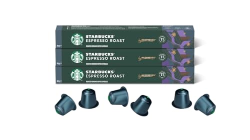 Starbucks Nespresso Espresso Roast Dark Coffee Pods 30ct