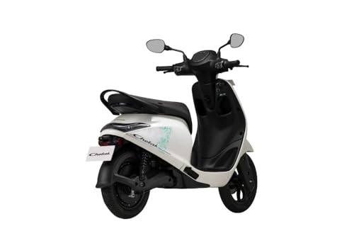 Image of Chetak C2501 by Bajaj Auto High Speed Electric Scooter with charger - Moon White - Ex-Showroom
