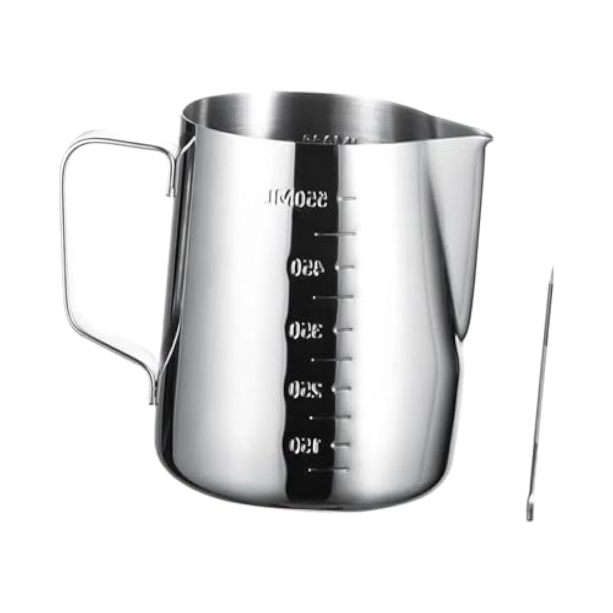 Stainless Steel Milk Frothing Pitcher, 600ml Jug for Bar