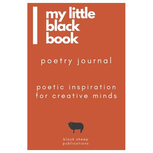 my little black book poetry journal burnt orange
