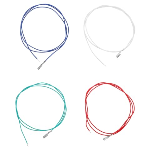 ifundom Cavi Testina Giradischi 4 Pezzi in Rame Per Fonografo Cavo Collegamento Stabile Per Portatestina Sostituzione Facile Per Impianti Audio Vintage a Quattro Colori