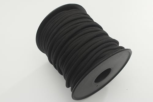 5 MM Renkli Paracord İP (10 Metre) (Siyah)