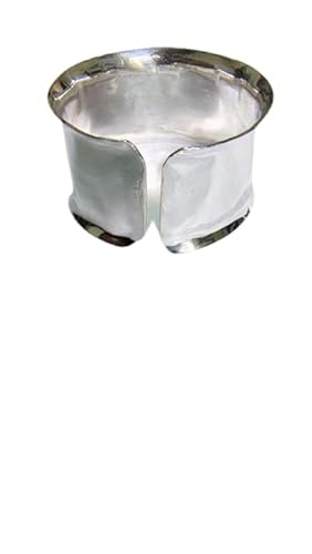 925 Sterling Silver Hammered Bangle Bracelet for Man and Women,Hammered