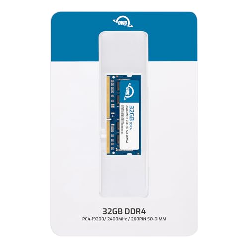 Image of OWC 32GB PC19200 DDR4 2400MHz 260pin SO-DIMM Memory Ram Upgrade Compatible with 21.5 and 27 iMac Retina Models (Mid 2017) and Compatible PCs (OWC2400DDR4S32G)