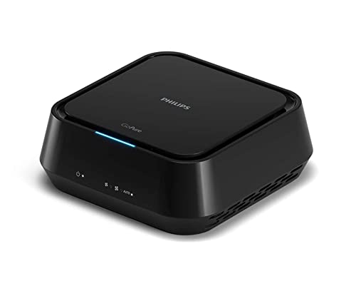 Philips GoPure 5211 Car Air Purifier (Black) With HEPA and HESA Fliter 3 Color AQI Indicator, Filter PM2.5, Toxic gases, NO2/SO2 fumes. Airmid certified filter