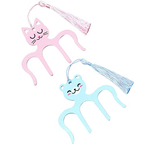 ARTIBETTER 2 Pcs de Metal Clipe de Livro de Música Titular da Página Marcador Folha de Marcadores pa