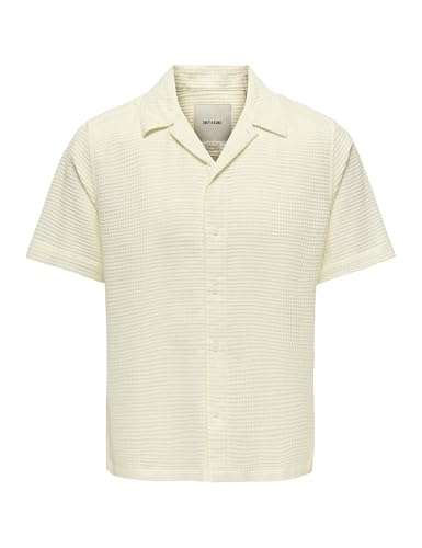 T-shirt gaufre bronze ONLY & SONS idéal pour un look terrasse en été