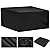 Patio Furniture Covers Waterproof 96 x 48 x 34 Inch Outdoor Patio Table Covers Rectangle Couch Cover Weatherproof Furniture Covering Heavy Duty Anti-UV 96"L x 48"W x 34"H//240x120x85cm