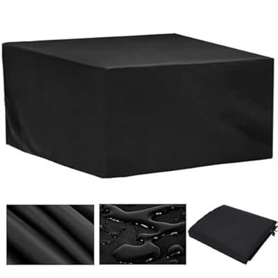 Patio Furniture Covers Waterproof 96 x 48 x 34 Inch Outdoor Patio Table Covers Rectangle Couch Cover Weatherproof Furniture Covering Heavy Duty Anti-UV 96"L x 48"W x 34"H//240x120x85cm