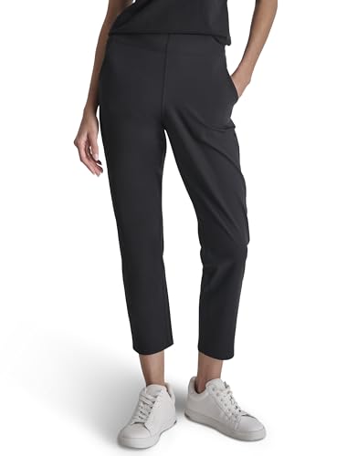DKNY Women's Performance Pant, Black, L