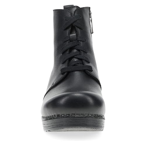 Dansko Sigourney Classic Stapled Clog in Lace-Up Boot Style for Women - Anti-Fatigue Rocker Bottom Promotes Forward Foot Motion4