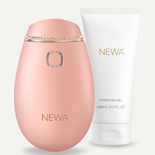 NEWA Wrinkle Reduction Device Skincare Tool for Facial Tightening. Boosts Collagen, Reduces Wrinkles. with 1 Gel Supply (Pink)