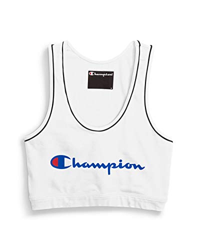 Champion Women s Everyday Crop TOP, White, Small