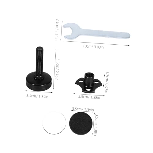 Nivellement réglables SHINEOFI à filetage et support robuste noir de haute qualité - 3