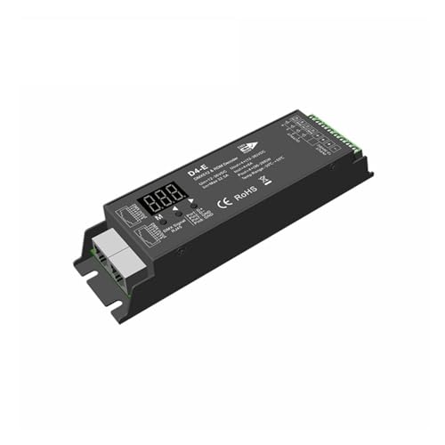 Controlador LED D4-E PWM 4 canales con pantalla digital y entrada DC12-36V