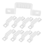 Soporte de montaje de luz: es conveniente para instalar tiras de luz led, y estos clips de fijación pueden sujetar tiras de luz LED firmemente, clips de montaje de luces de tira LED