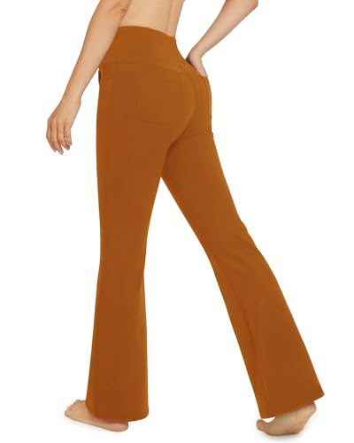 Image of G4Free Bootcut Yoga Pants with 4 Pockets Flare Leggings for Women High Waisted Casual Dress Pants
