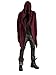 Poriff Long Sleeved Hooded Cardigan Men Large Cardigan Trench Coat for Men Wine Red XXL