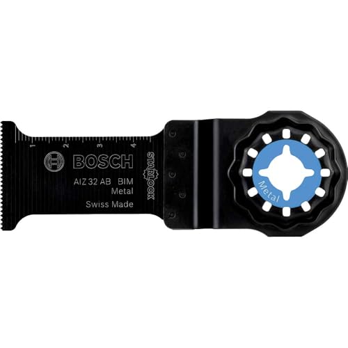Bosch Professionnal 5x Hojas De Multiherramienta Aiz 32 Ab Para Metal No Endurecido, Anchura Mm, Accesorios Multiherramienta