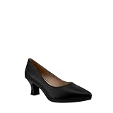 MODELISA - Zapato de Tacón Bajo Salón para Mujer Punta Cerrada Estilo Clásico (Negro, Sistema Tallas Calzado EU, Adulto, Mujer, Números, Mediano, 39)
