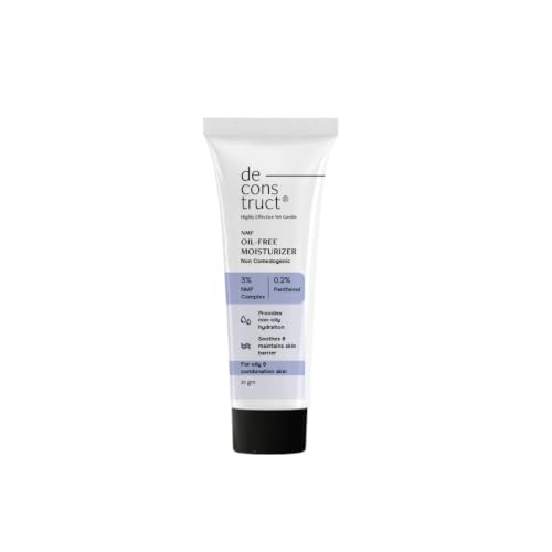 Deconstruct Oil-Free Moisturizer For Face | Non Sticky, Lightweight, Non-Comedogenic & Fast-Absorbing | Tested for 72H Hydration | For Oily, Acne-Prone & Sensitive Skin | For Men & Women | 10g - Image 2