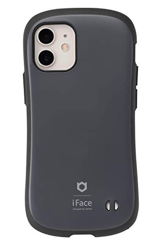 Hamee iFace First Class KUSUMIケース iPhone 12 mini用 [くすみブラック]